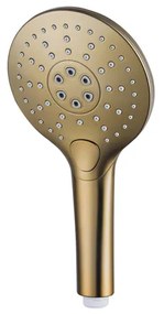 Fortifura Calvi Handdouche - ø12cm - rond - 3 standen - Geborsteld Messing PVD (Goud) SW799449