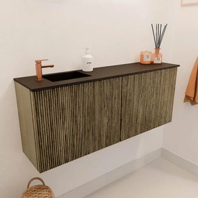 Mondiaz Joya 100cm toiletmeubel dusk met wastafel faye links 1 kraangat urban