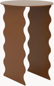 Ronde metalen bijzettafel Wavy
