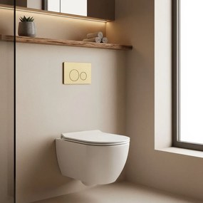 WC voorwand installatiesysteem K011A-Q REA I Brush Gold