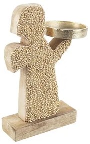 Kerst decoraties Bruin Bizzotto  P.CANDELA 1P VALBERG ANGELO NAT-ORO