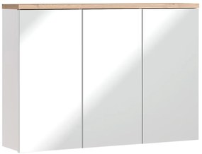 Comad Bali White 845 FSC spiegelkast 100cm eiken/wit