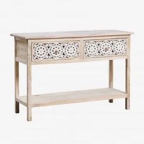 Consolereceveur 120x40 Cm In Mangohout Ardel Licht Mangohout - Sklum