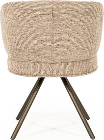 Eleonora Jayson Eetstoel Brons Frame Taupe