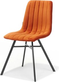 Eetkamerstoel - Dex - stof Velours roest