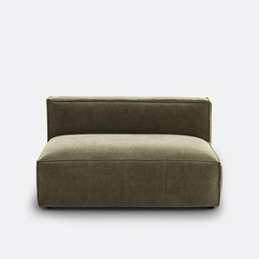 Modulaire zitbank van geribd vintage fluweel, Seven