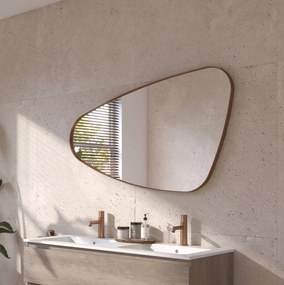 Ben Nature organische spiegel 120x70cm links geborsteld koper