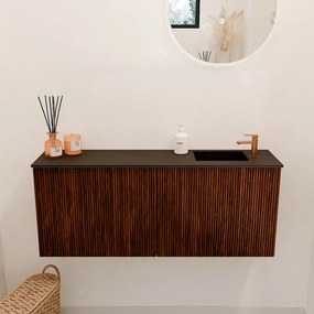 Mondiaz Joya 100cm toiletmeubel ruby met wastafel faye rechts 1 kraangat urban