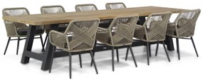 Tuinset 8 personen 330 cm Wicker Taupe Lifestyle Garden Furniture Advance/Trente