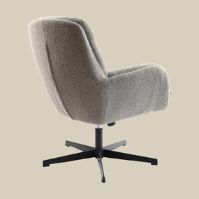 Kleine Fauteuil Draaibaar Grijsbruin
