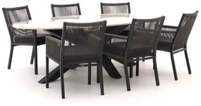 Manifesto Rivola/Induno Ellips 240cm dining tuinset 7-delig