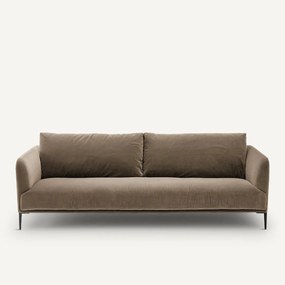 3- of 4-zits fluwelen bank, OSCAR, ontwerp Emmanuel Gallina