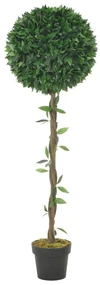 vidaXL Kunstplant met pot laurierboom 130 cm groen