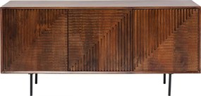 Kare Design Grooves Dressoir Donker Hout - 164x40x79cm.