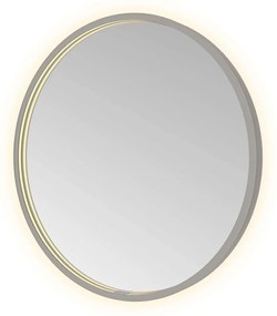 Hotbath &More Round spiegel 60cm geborsteld gunmetal PVD
