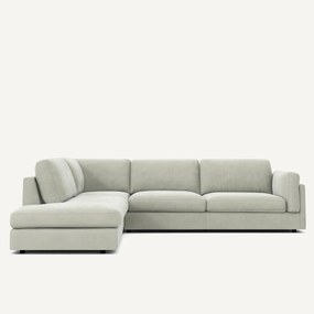 Hoekbank van stonewashed fluweel, César