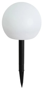 Buitenlamp wit 20 cm incl. LED IP44 solar RGBW - Ludger Modern IP44 Buitenverlichting rond