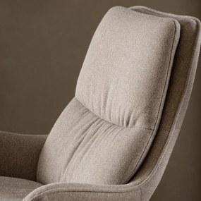 Moderne Fauteuil Beige Draaibaar