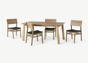 The Outsider Tuintafel Dining set - Javea - Tafel + 4 stoelen - Acaciahout/Rope - The Outsider