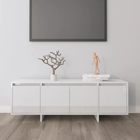 vidaXL Tv-meubel 120x30x40,5 cm spaanplaat hoogglans wit