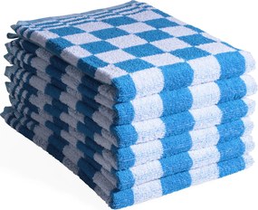 Keukendoek ruit– 6 stuks – 50×50 –blauw