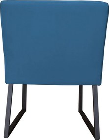 Eetkamerstoel - Amsterdam - geschikt voor ronde tafel - stof Element azure 21