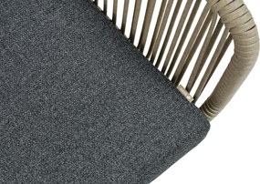 Tuinstoel Rope Grijs-antraciet Coco Alto high