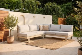 Hoek loungeset 5 personen Aluminium Taupe  Lifestyle Garden Furniture Lorenzo