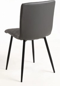 Set 4 Rom Kunstlederen Stoelen