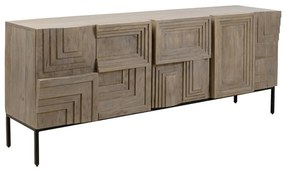 Kare Design Figaro Mango Dressoir Houtsnijwerk - 184x45x76cm.