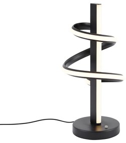 Design tafellamp zwart incl. LED dimbaar met 3-way switch - Rolla