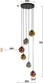 Hanglamp Met Glasbollen