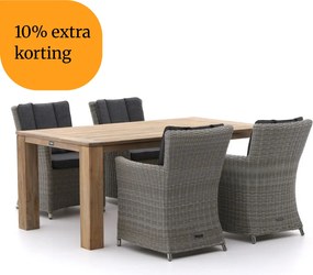+ 10% kassakorting | Diningset Intenso | 4 personen | Tuinset teakhout | 5-delig | Kees Smit Tuinmeubelen