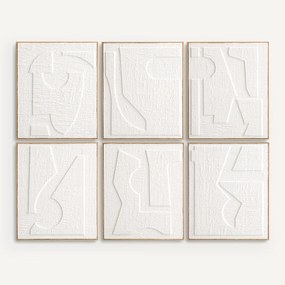 Set van 6 kaders in reliëfpapier, Hekatos