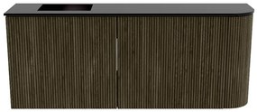 Mondiaz Joya 100cm toiletmeubel ronding rechts shadow met wastafel faye links 1 kraangat urban