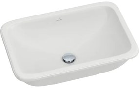 Villeroy & Boch Loop & Friends Inbouwwastafel - 675 x 450 x 185 mm - Wit Alpin CeramicPlus - met overloop - ongeslepen 614520R1