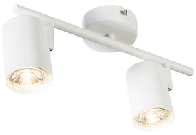 Moderne Spot / Opbouwspot / Plafondspot wit 2-lichts kantelbaar - Jeana Modern GU10 Binnenverlichting Lamp