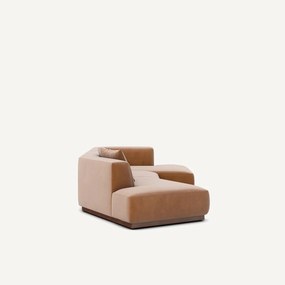 Rechter open hoekbank in fluweel, Jacopo