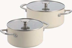 Kookpannen Advanced met antiaanbaklaag van geforceerd aluminium met deksel, 4-delig