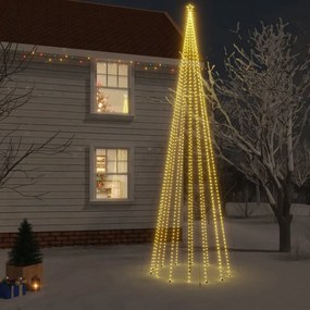 vidaXL Kerstboom met grondpin 1134 LED's warmwit 800 cm