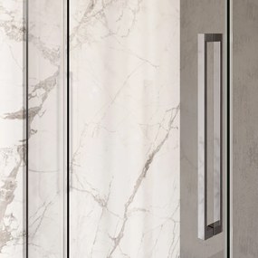 Brauer Stellar douchecabine met draaideur 100x90cm chroom