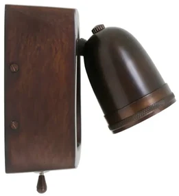 Muurlamp Otis Antiek Donker Messing