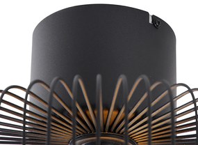 Design plafondlamp zwart - Baya Design E27 rond Binnenverlichting Lamp