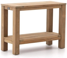 Sidetables (wandtafel) ROUGH | Rechthoekig  | Tuintafel Teakhout | 100x42cm | Kees Smit Tuinmeubelen
