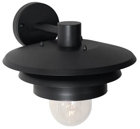 Design buiten wandlamp zwart IP44 - Morty