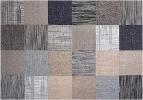 VEVOR tapijttegels 500 x 500 x 6 mm, verpakking van 24 stuks, zelfklevende tapijtbedekking 6,2 m², vloerbedekking, eenvoudig zelf te installeren vervanging voor woonkamer en kantoor, meerkleurig