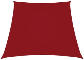 vidaXL Zonnezeil trapezium 2/4x3 m oxford stof rood
