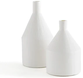 Set van 2 decoratieve vazen in keramiek H16/21cm,Arina
