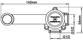 Mueller Slim inbouw wastafelkraan PVD-coating chroom