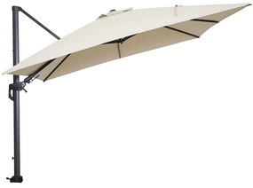 Garden Impressions Hawaii zweefparasol 300x300 cm - frame carbon black - doek ecru